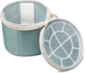 2 Pack Bra Laundry Bags for Washing Machine, Delicate Underwear Wash Bags with Anti-Deformation Structure & Fixed Friction Plates
