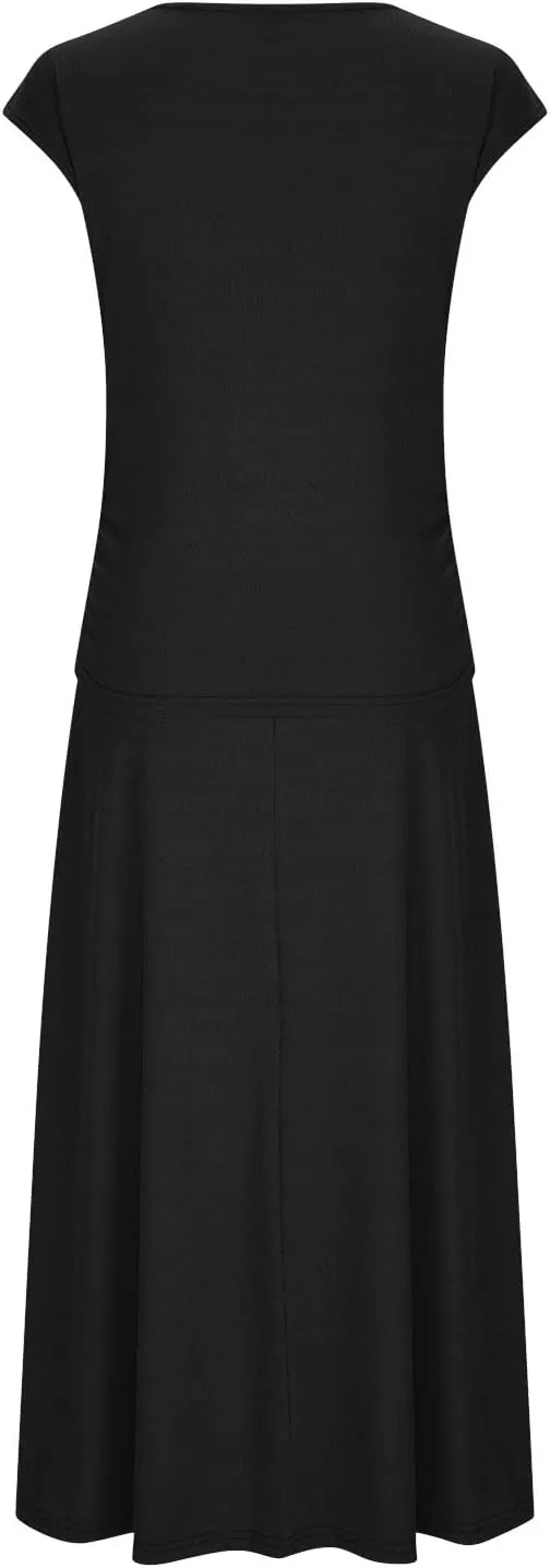 2 Piece Skirt Sets For Women Summer 2024 Sexy Elegant High Waisted Long Flowy Skirt Outfits Vacation Matching Set