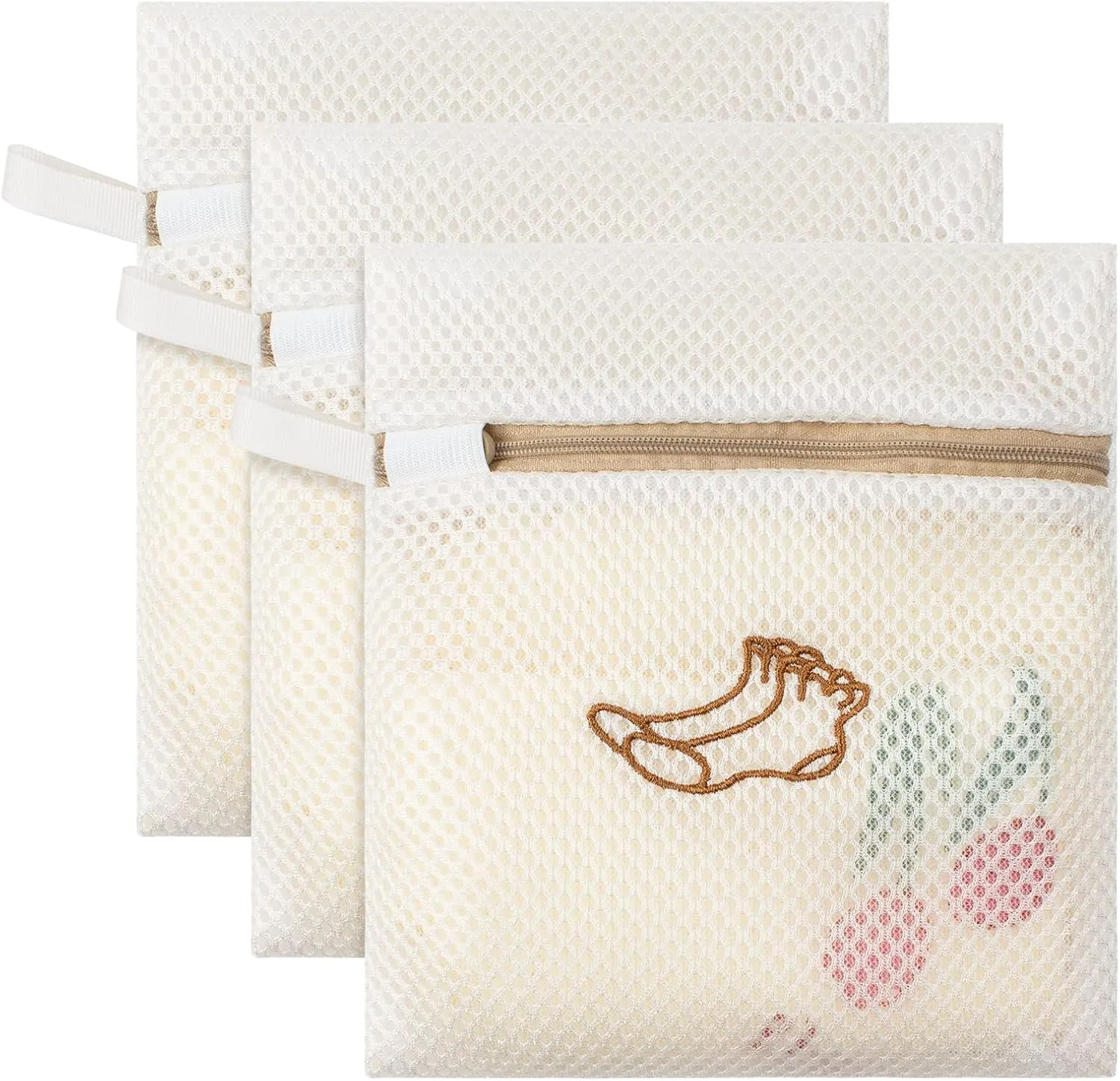 3 Pack Sock Laundry Bags by MDSXO- Small Durable Lingerie Delicates Bag for Washing Machine for Socks, Masks, Underwear [3 Pack]