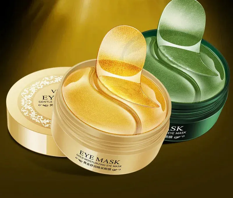 60 Piece Gold Crystal Collagen Eye Mask For Dark Circles & Bags