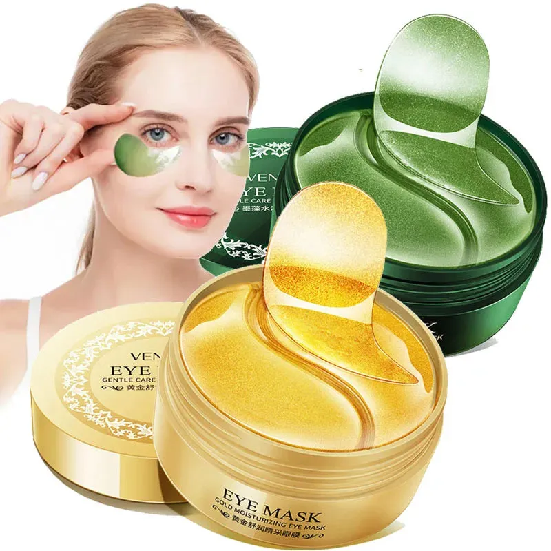 60 Piece Gold Crystal Collagen Eye Mask For Dark Circles & Bags