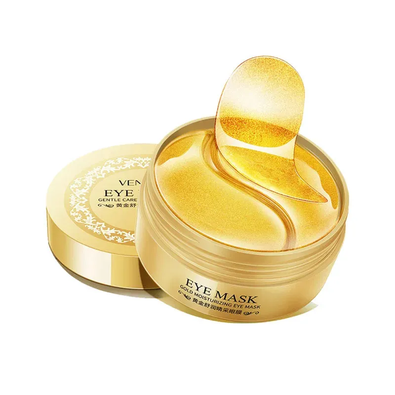 60 Piece Gold Crystal Collagen Eye Mask For Dark Circles & Bags