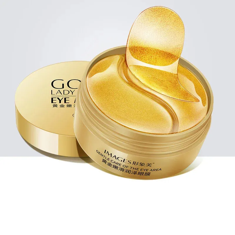60 Piece Gold Crystal Collagen Eye Mask For Dark Circles & Eye Bags