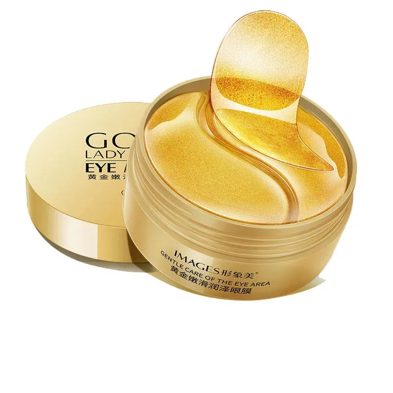 60 Piece Gold Crystal Collagen Eye Mask For Dark Circles & Eye Bags
