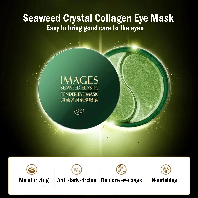 60 Piece Gold Crystal Collagen Eye Mask For Dark Circles & Eye Bags