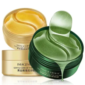 60 Piece Gold Crystal Collagen Eye Mask For Dark Circles & Eye Bags