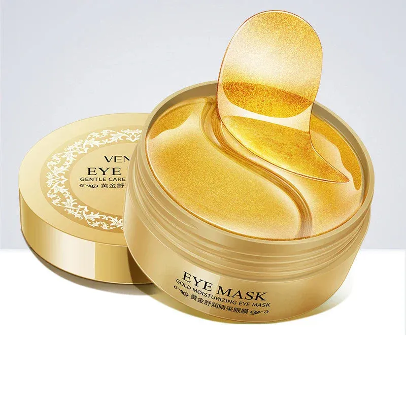 60 Piece Gold Crystal Eye Mask For Dark Circles & Aging