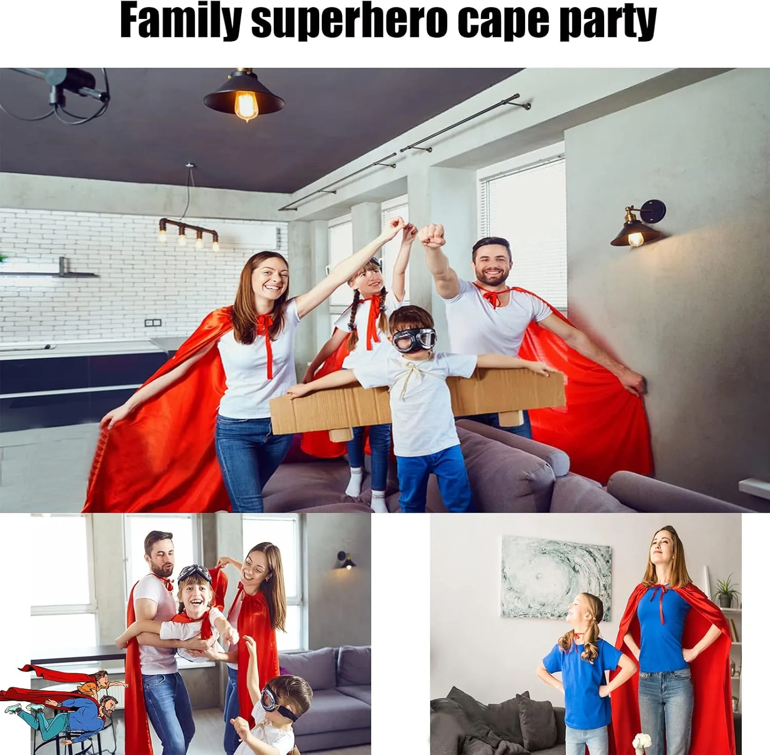 Adult Superhero Capes and Masks - Halloween Vampire Cape Superhero Party Capes Superhero Costume