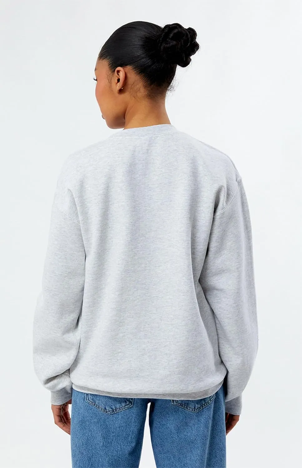 Amiblvowa Y2k Womens Vintage Graphic Crewneck Oversized Sweatshirt Long Sleeve Drop Shoulder Shirts Tops Preppy 90s Clothes