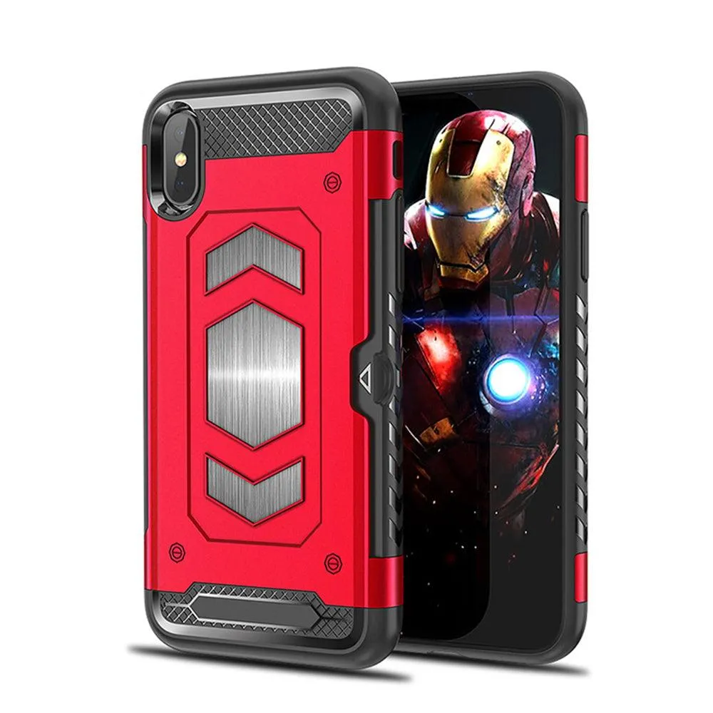 Apple iPhone XR (6.1inch) Hybrid Magnetic Car Mount With Card Holder Case by Modes