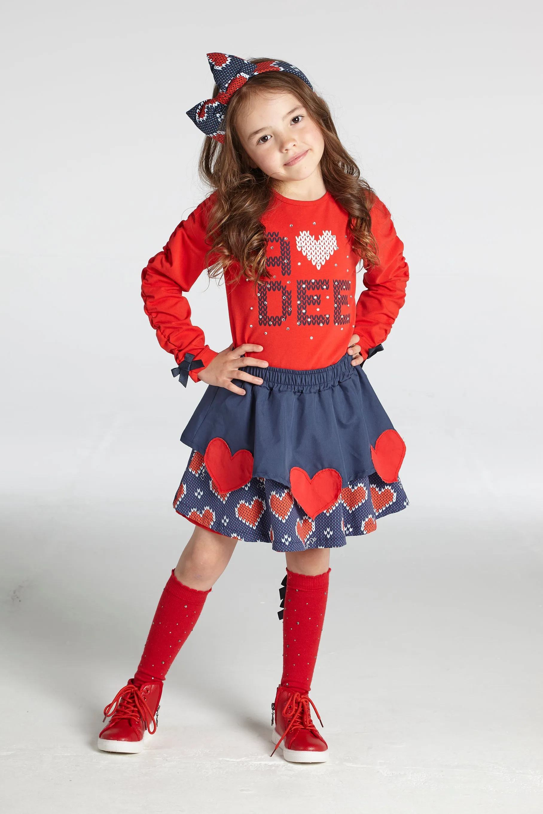 Ariana Dee Knitted Love Raelyn Top & Skirt Set