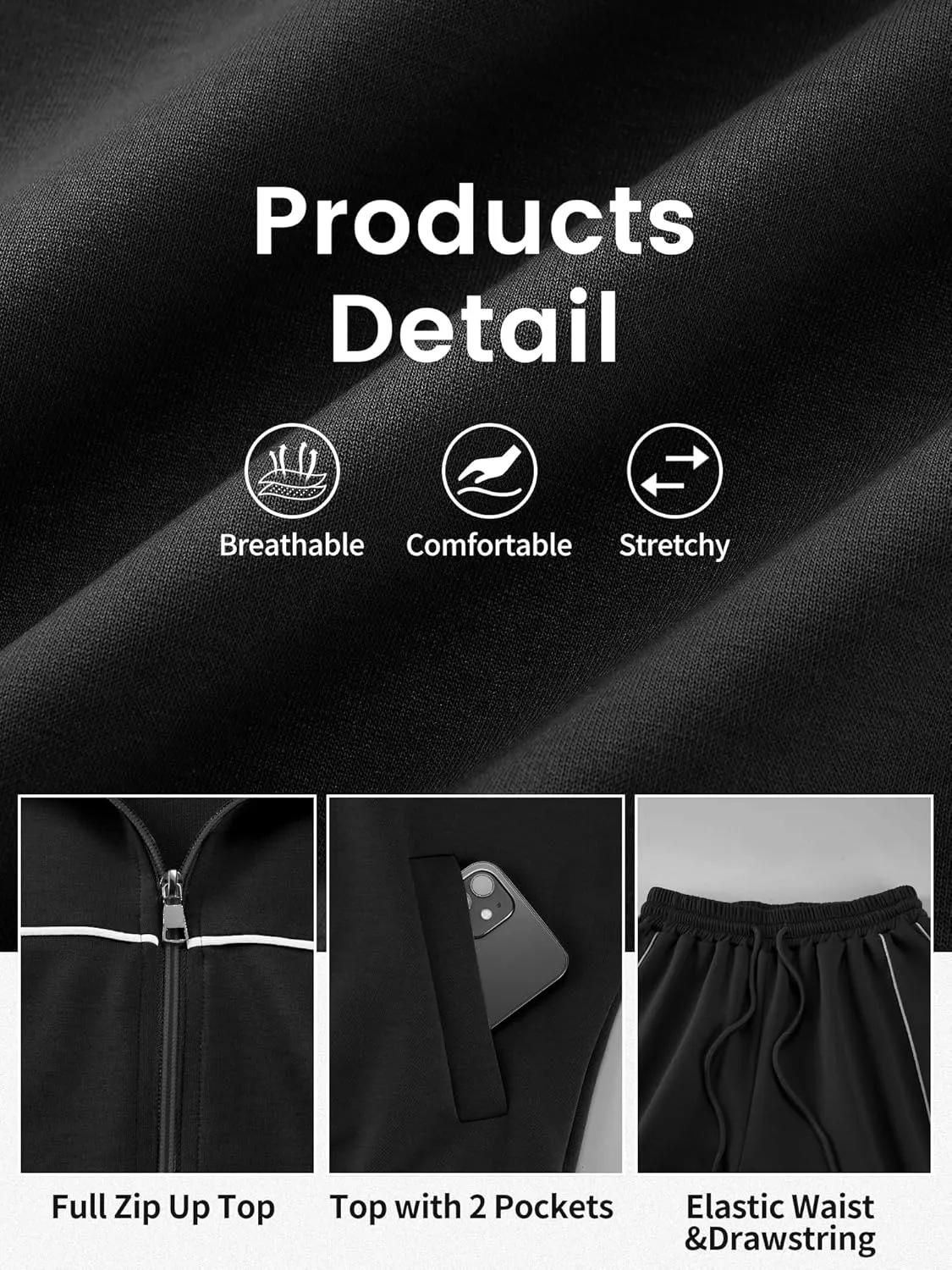 AVAMO 2 Piece Tracksuit for Women Sweatsuits Sets Outfits Long Sleeve Zip Up Sweatshirt Long Pants Jogging Suits