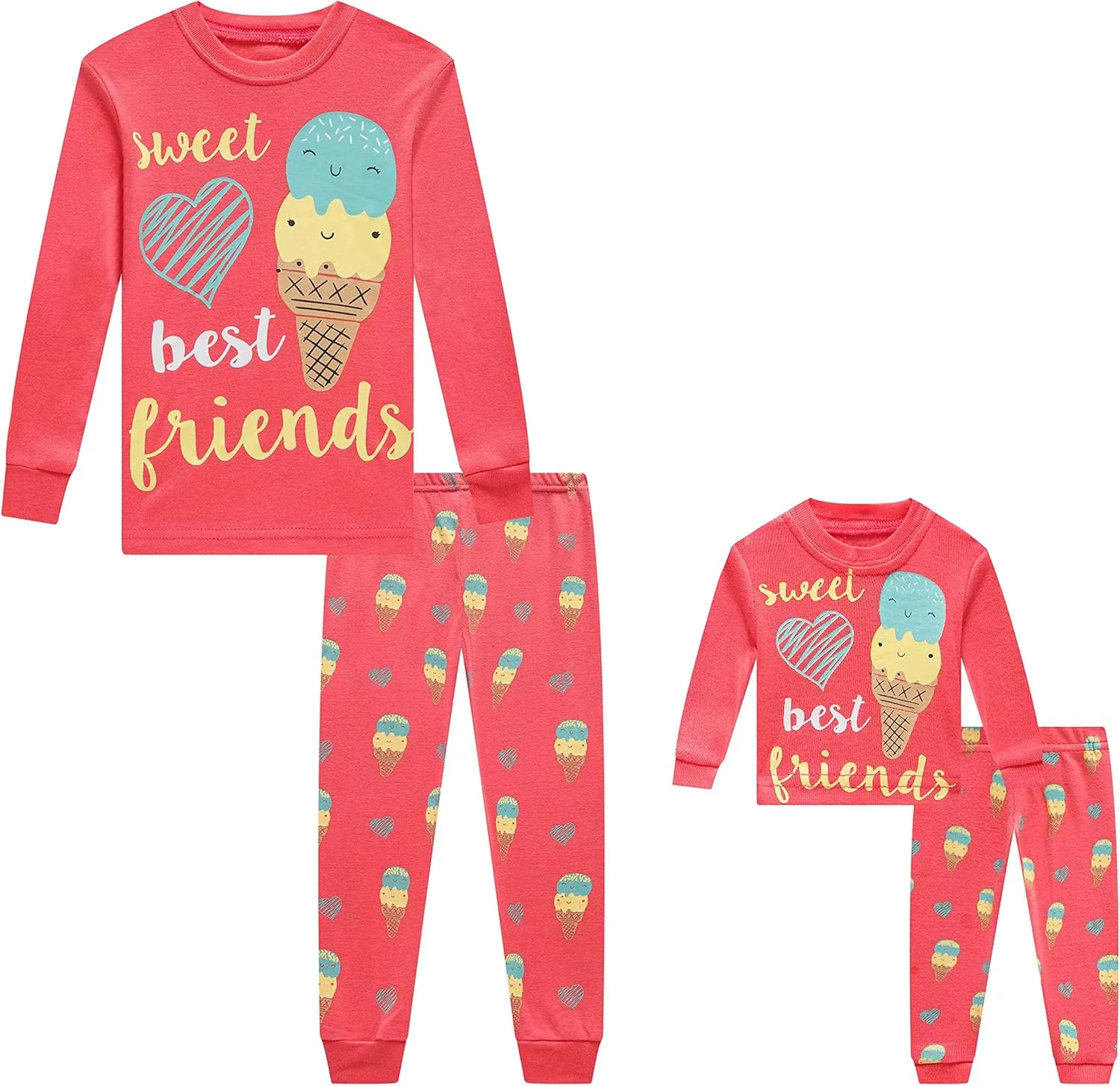 Babyroom Girls Pajamas Matching Doll Pjs Toddler Kids Cotton Sleepwear Christmas Clothes