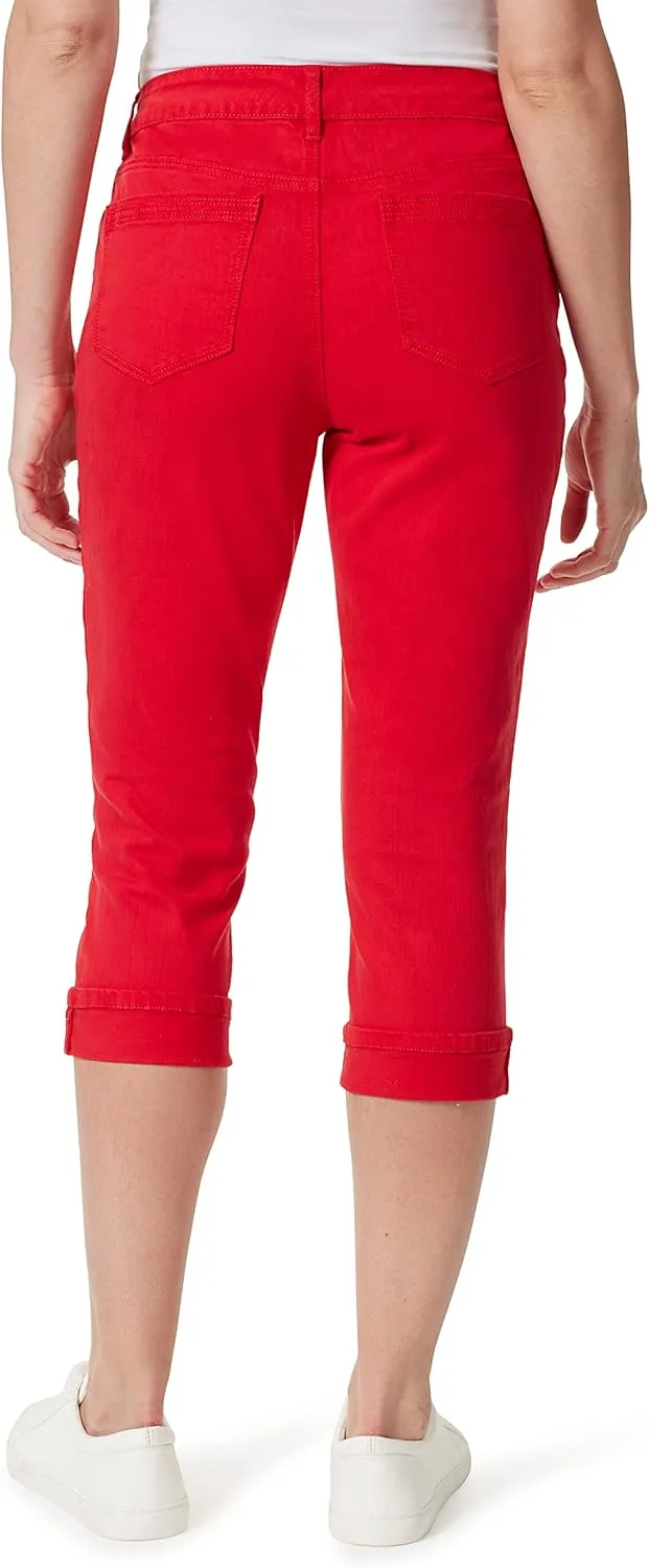 Bandolino Women's Mandie 5 Pocket High Rise Capri