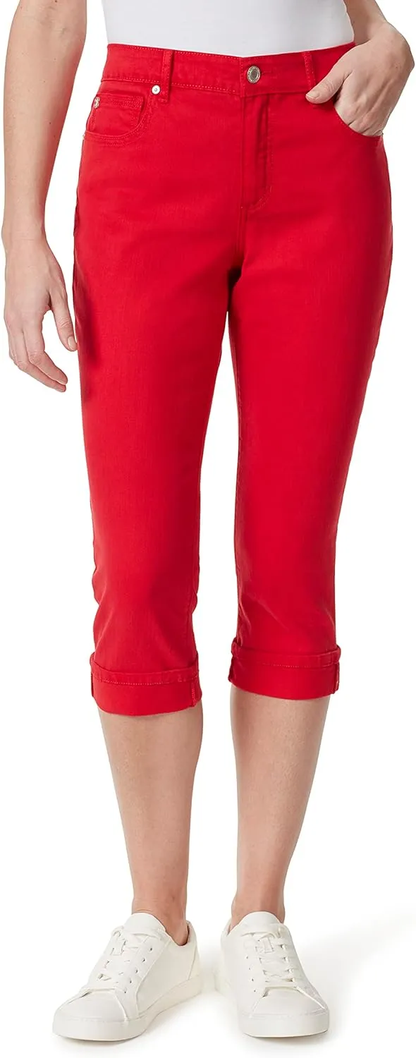 Bandolino Women's Mandie 5 Pocket High Rise Capri