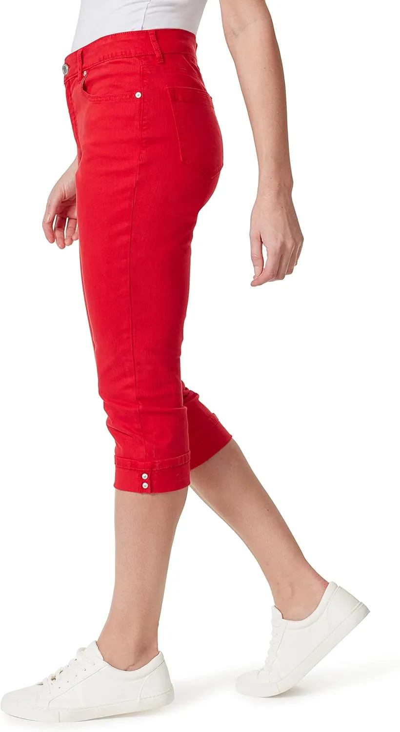 Bandolino Women's Mandie 5 Pocket High Rise Capri