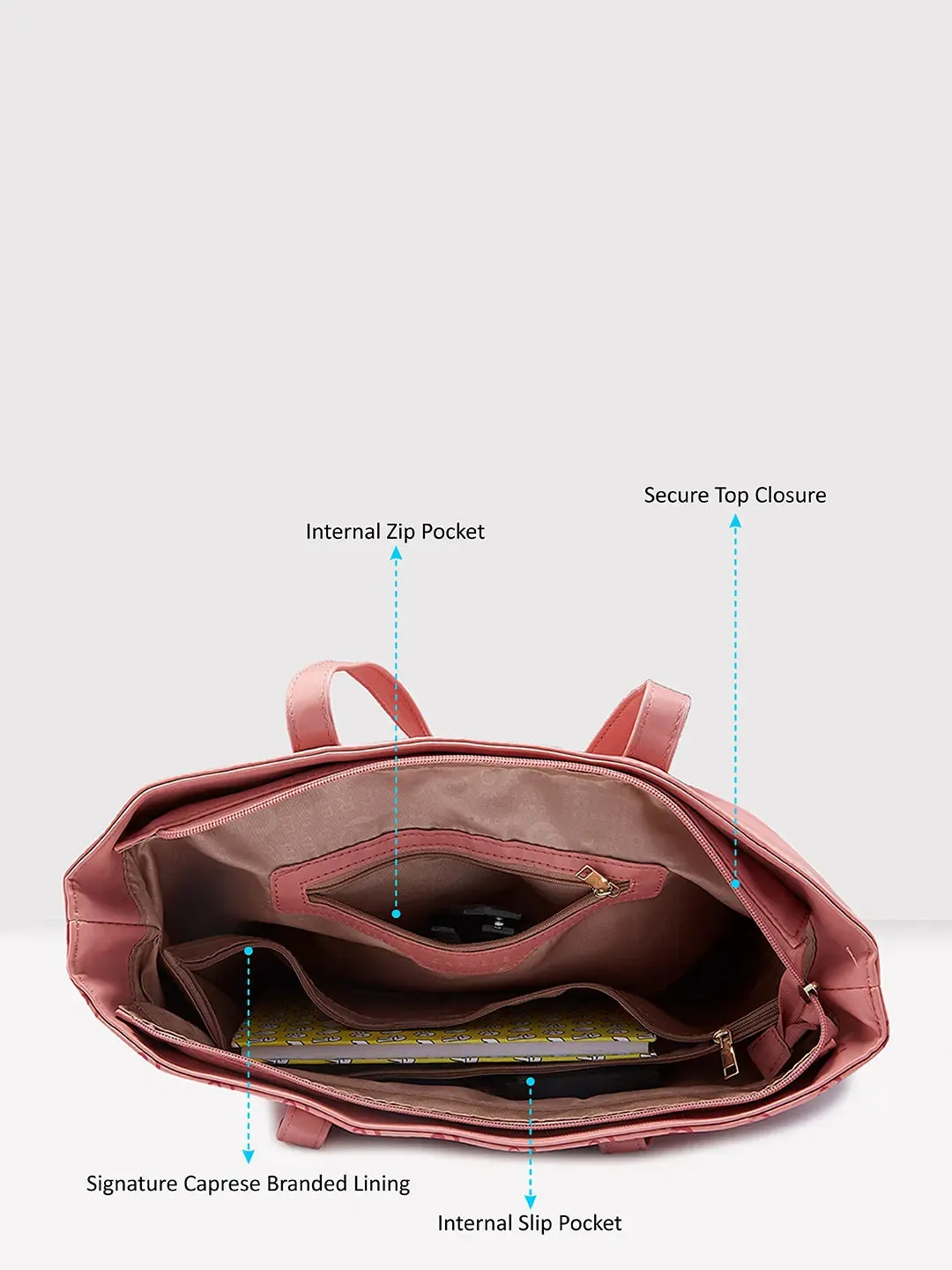 Caprese Freya Tote Large (E) Mellow Rose