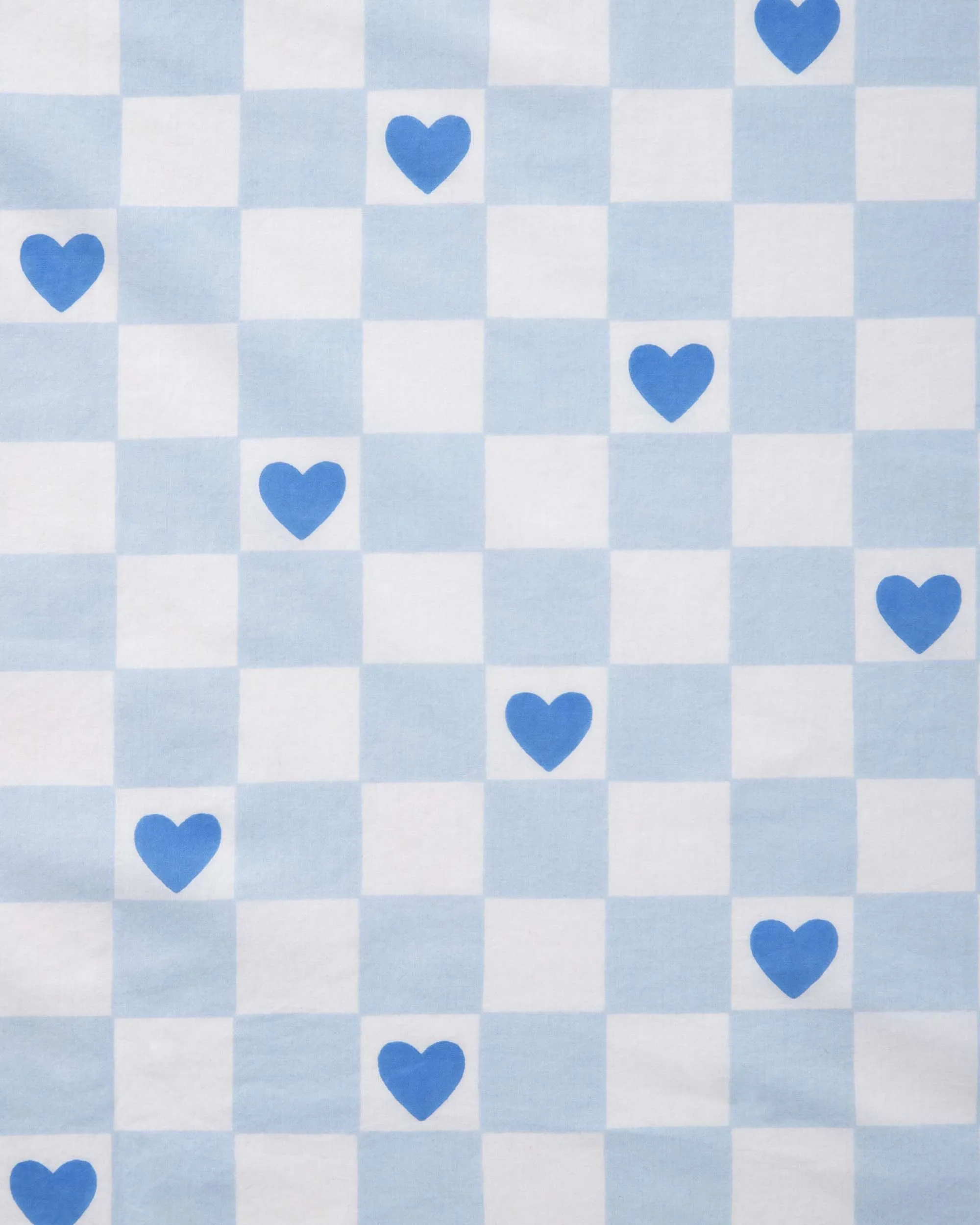 Checkered Hearts - Everyday Button Down - Blue Eyes