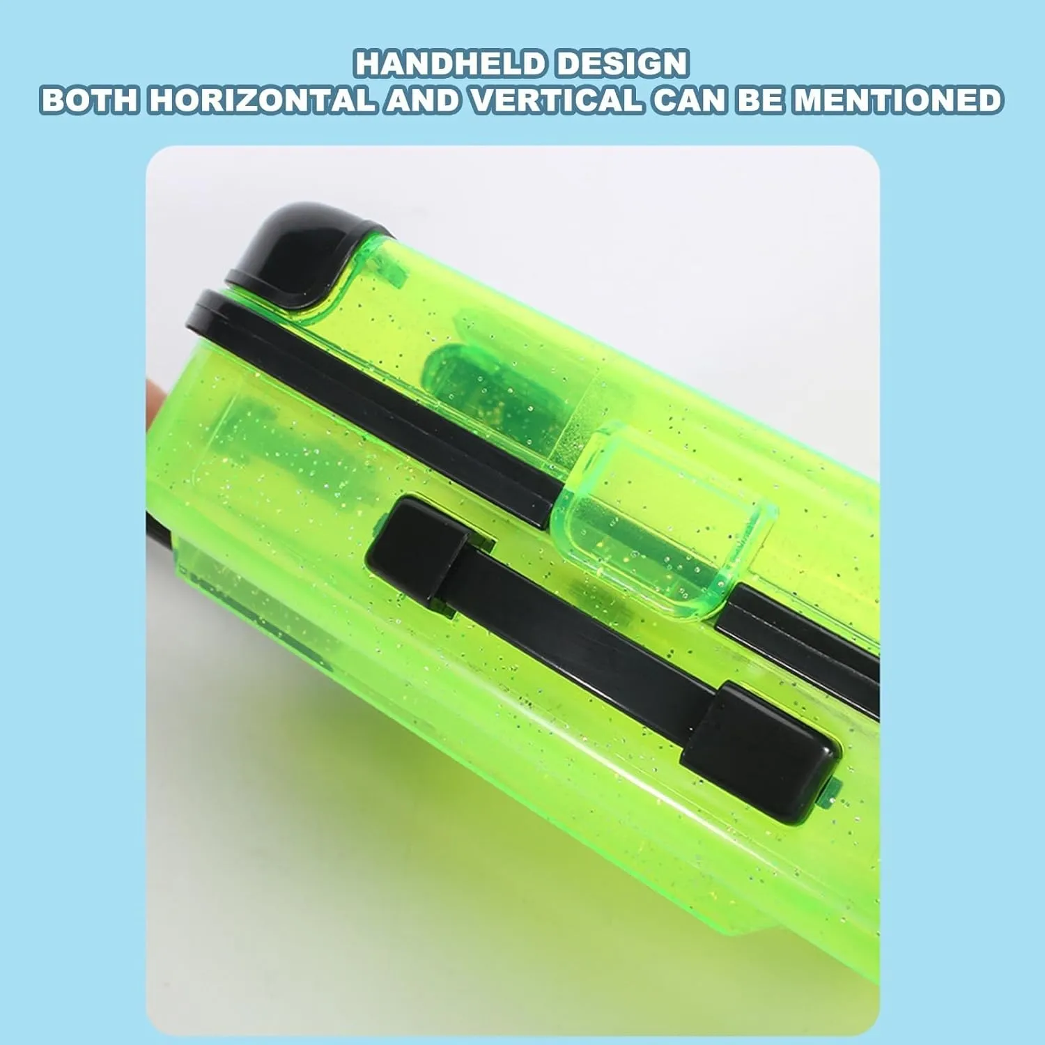 Children Luggage Toy Kids Mini with Retractable Handle Transparent 4 Spinner Wheels Large Capacity for Cosmetics Snacks Doll Travel Rolling Green
