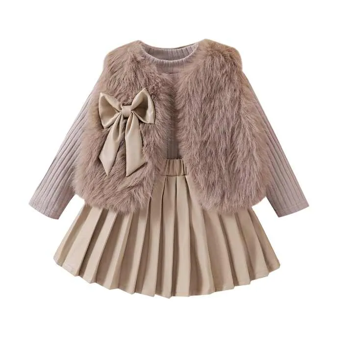 Children's Clothing Sets Furry-مجموعة ملابس للأطفال