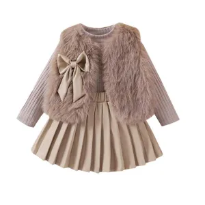 Children's Clothing Sets Furry-مجموعة ملابس للأطفال