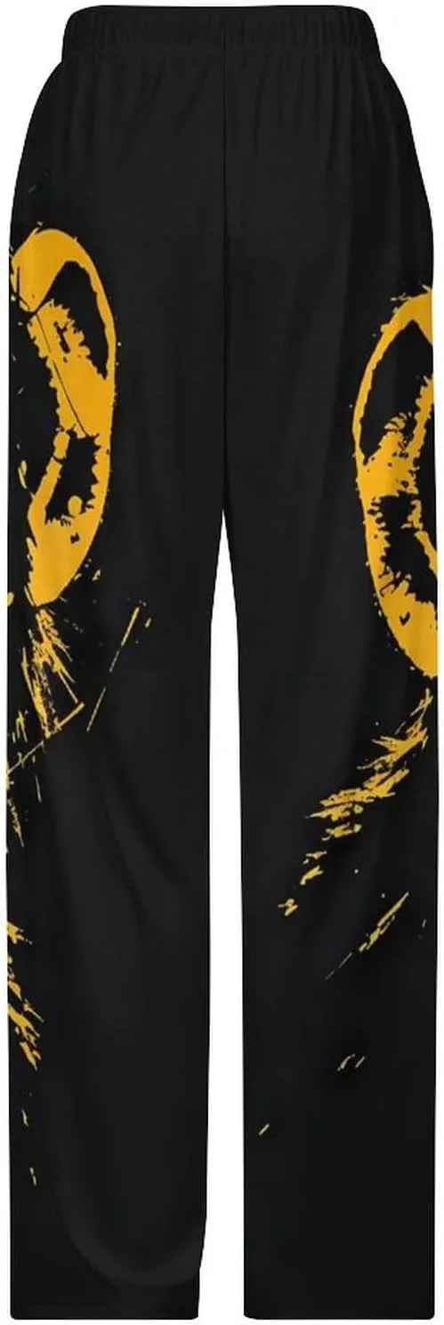 Chimp Monkeys Face Pajamas for Adult Bottoms Lounge Pants Sleepwear Loungewear with Elastic Waistband Unisex