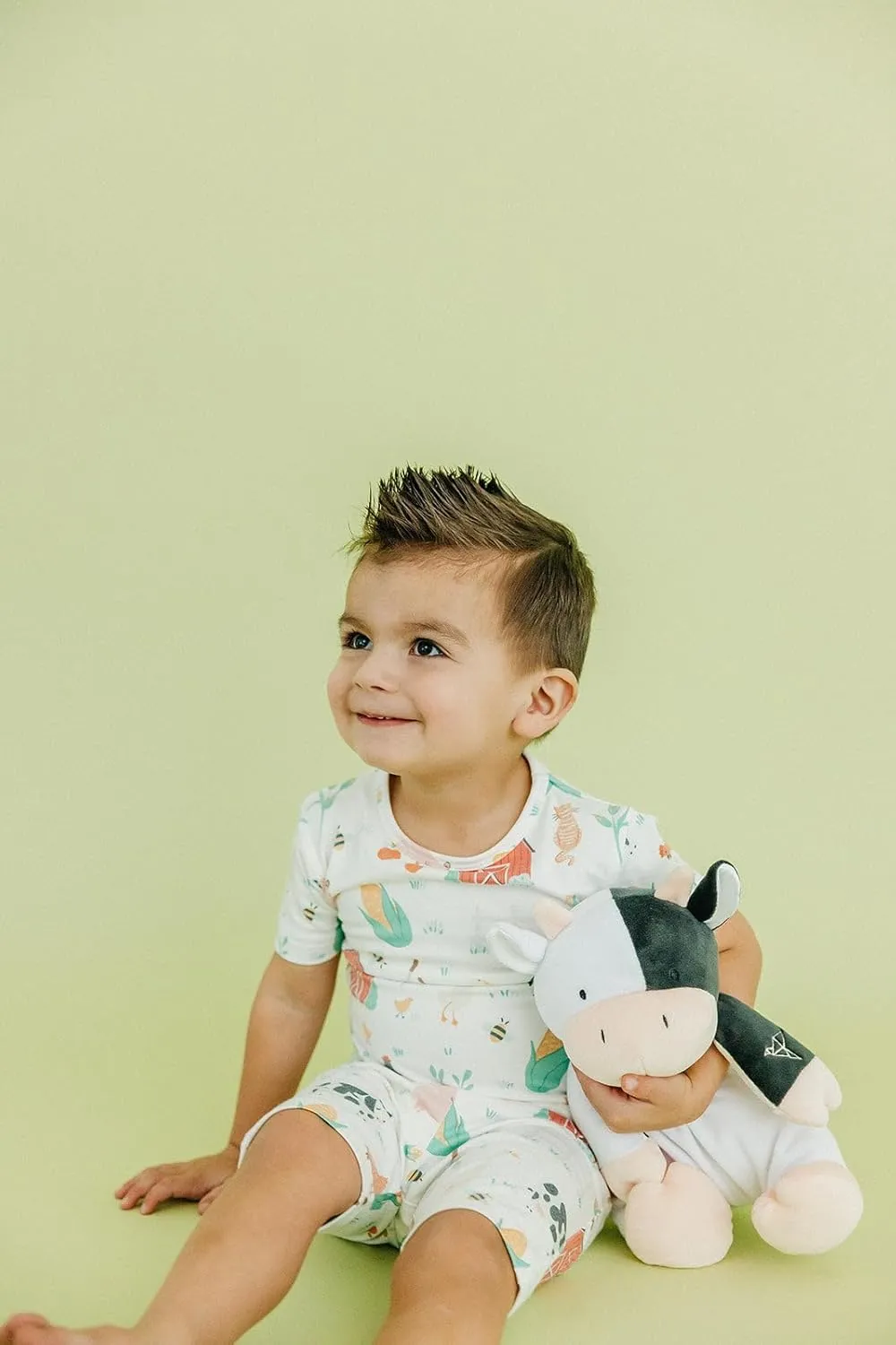 Copper Pearl Two Piece Short Sleeve Toddler Pajamas PJ Sets for Boys and Girls - Adorable Pattern Summer Pajamas Shorts to Keep Cool While Sleeping, Size 12 Months to 5T - Farmstead