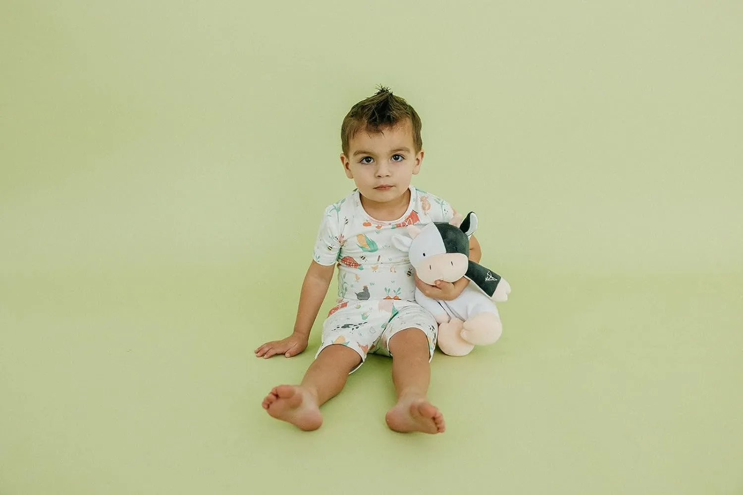 Copper Pearl Two Piece Short Sleeve Toddler Pajamas PJ Sets for Boys and Girls - Adorable Pattern Summer Pajamas Shorts to Keep Cool While Sleeping, Size 12 Months to 5T - Farmstead