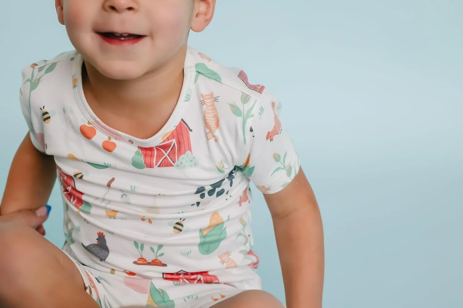 Copper Pearl Two Piece Short Sleeve Toddler Pajamas PJ Sets for Boys and Girls - Adorable Pattern Summer Pajamas Shorts to Keep Cool While Sleeping, Size 12 Months to 5T - Farmstead