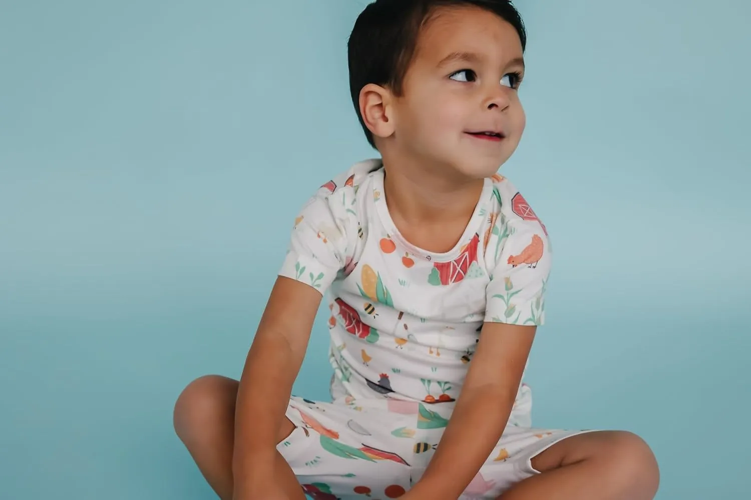 Copper Pearl Two Piece Short Sleeve Toddler Pajamas PJ Sets for Boys and Girls - Adorable Pattern Summer Pajamas Shorts to Keep Cool While Sleeping, Size 12 Months to 5T - Farmstead