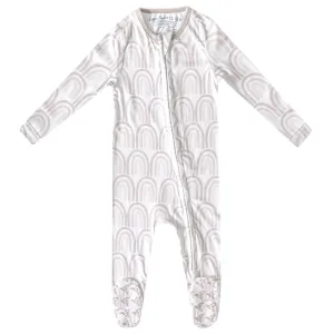 Copper Pearl Zip-Up Footie Baby Pajamas: Ultra-Soft Boys Pajamas and Girls Pajamas, Premium Knit Fabric in Stylish Prints, Tag-Free with Two-Way Zipper, Sized Newborn to 24 Months, Bliss
