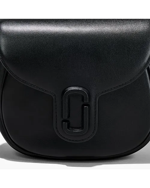 Covered J Marc MARC JACOBS Small Saddle Bag Black