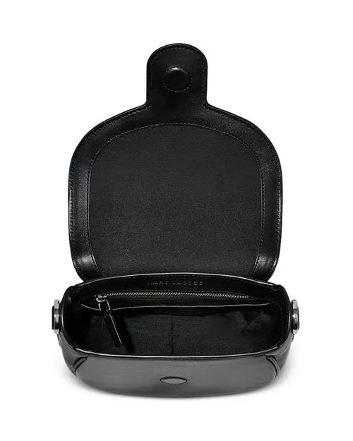 Covered J Marc MARC JACOBS Small Saddle Bag Black