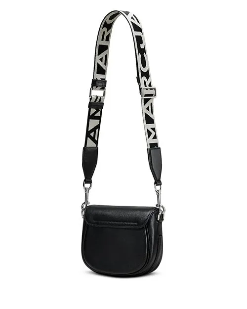 Covered J Marc MARC JACOBS Small Saddle Bag Black
