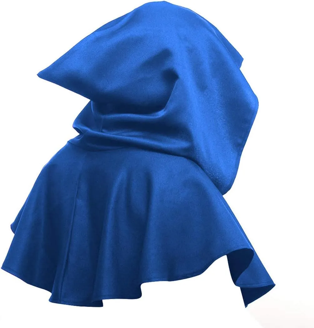 DCUTERQ Halloween Grim Cowl Cloak Medieval Wicca Pagan Hood Hat Cosplay Costumes Hooded Poncho for Men Women