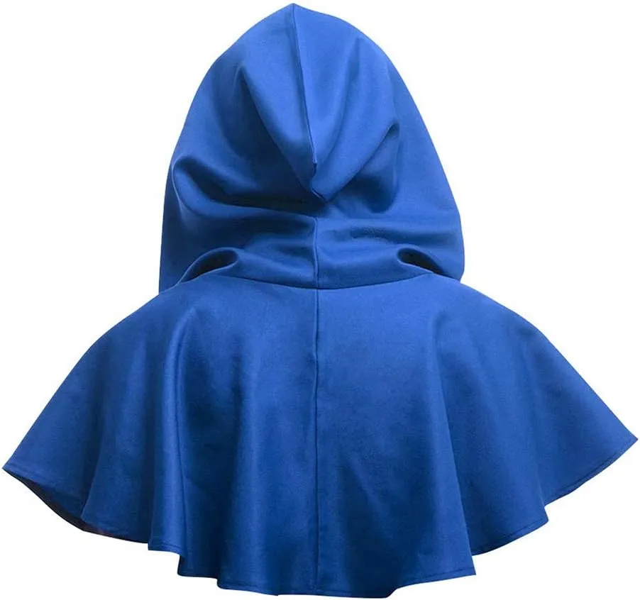 DCUTERQ Halloween Grim Cowl Cloak Medieval Wicca Pagan Hood Hat Cosplay Costumes Hooded Poncho for Men Women