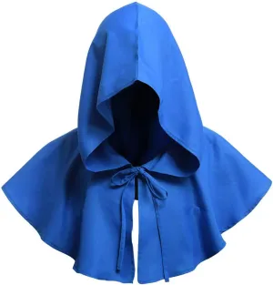 DCUTERQ Halloween Grim Cowl Cloak Medieval Wicca Pagan Hood Hat Cosplay Costumes Hooded Poncho for Men Women