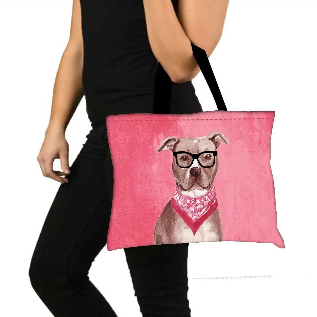 Designer Tote Bag With Zip Beach Gym Travel Bags -  Smart Hip Dogs