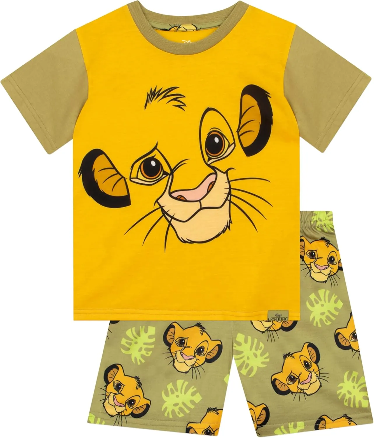 Disney Lion King Pajamas | Simba Boys Short Pajamas | Summer PJs For Boys