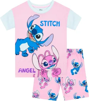 Disney Pajamas | Lilo And Stitch Pajamas For Girls | Girls Short Pajama Set