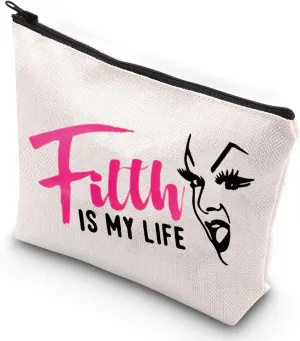 G2TUP Babs Johnson Makeup Bag Divine Inspire Gift Filth is My Life Canvas Zipper Pouch Cotton & Connie Merch (Filth is My Life)