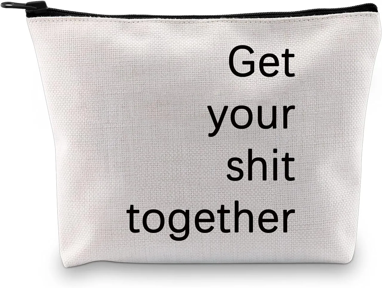 G2TUP Novelty Dopp Kit Bag for Men Get Your Shit Together Funny Beard Shaving Toiletry Cosmetic Bag For Him (Get Your Shit Together)