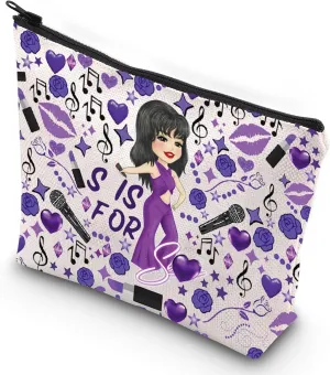 G2TUP S is for Song Make Up Bag Music Singer Mexican Zipper Pouch Album Gift for Fans (S Is For New)