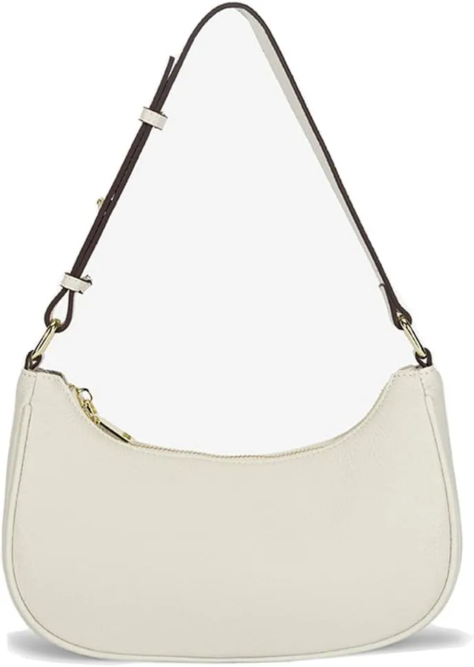 Genuine Leather Hobo Handbags for Women Cute Size Shoulder Bag Ladies Crossbody Purse Clutch Tote (Color : Beige)