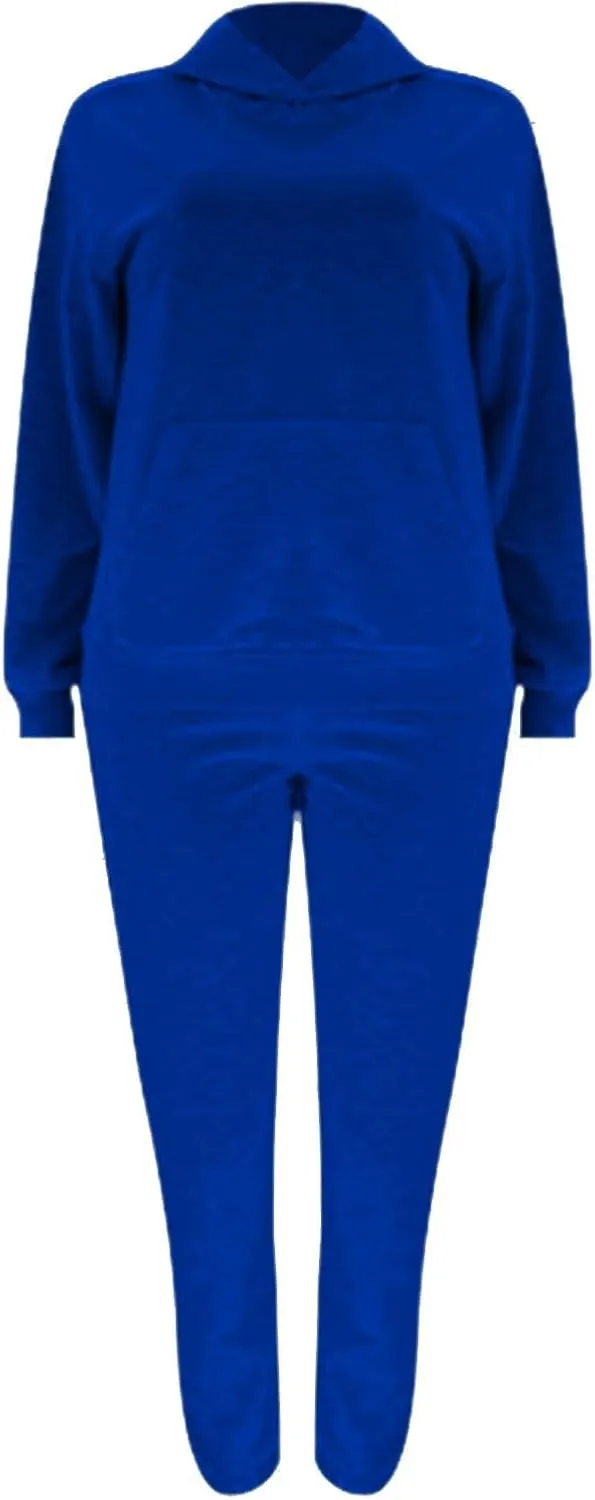 Gumipy Two Piece Sets for Women Plus Size Fleece Lounge Sets Oversized Sweatshirt Hoodie Baggy Sweatpants Spring Sweatsuits