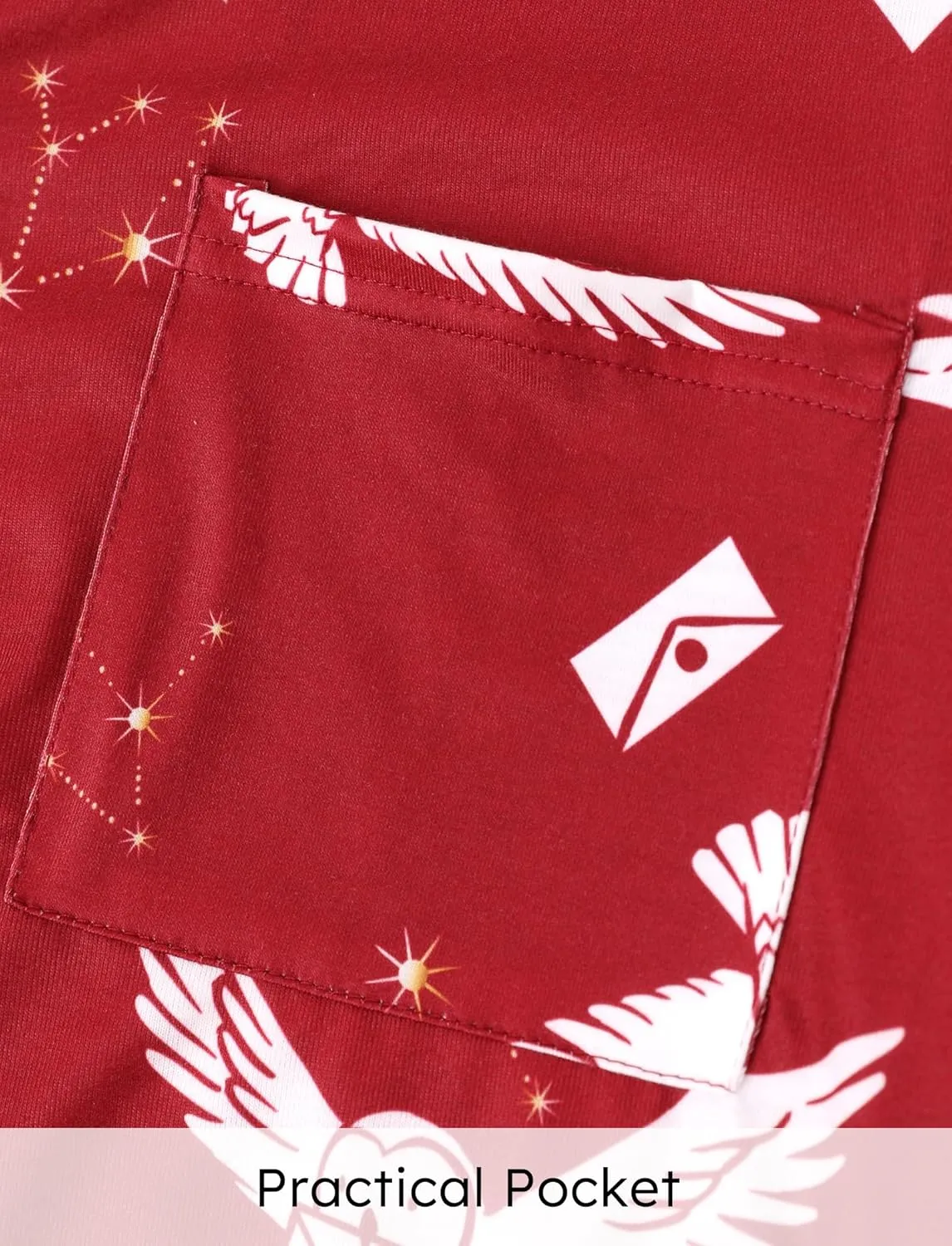 Harry Potter Family Matching Pajamas Hedwig Owl Allover Print Top and Pant Sets for Couples His and Hers Kids Boys and Girls