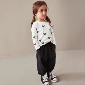 Heart Print Long Sleeve Set