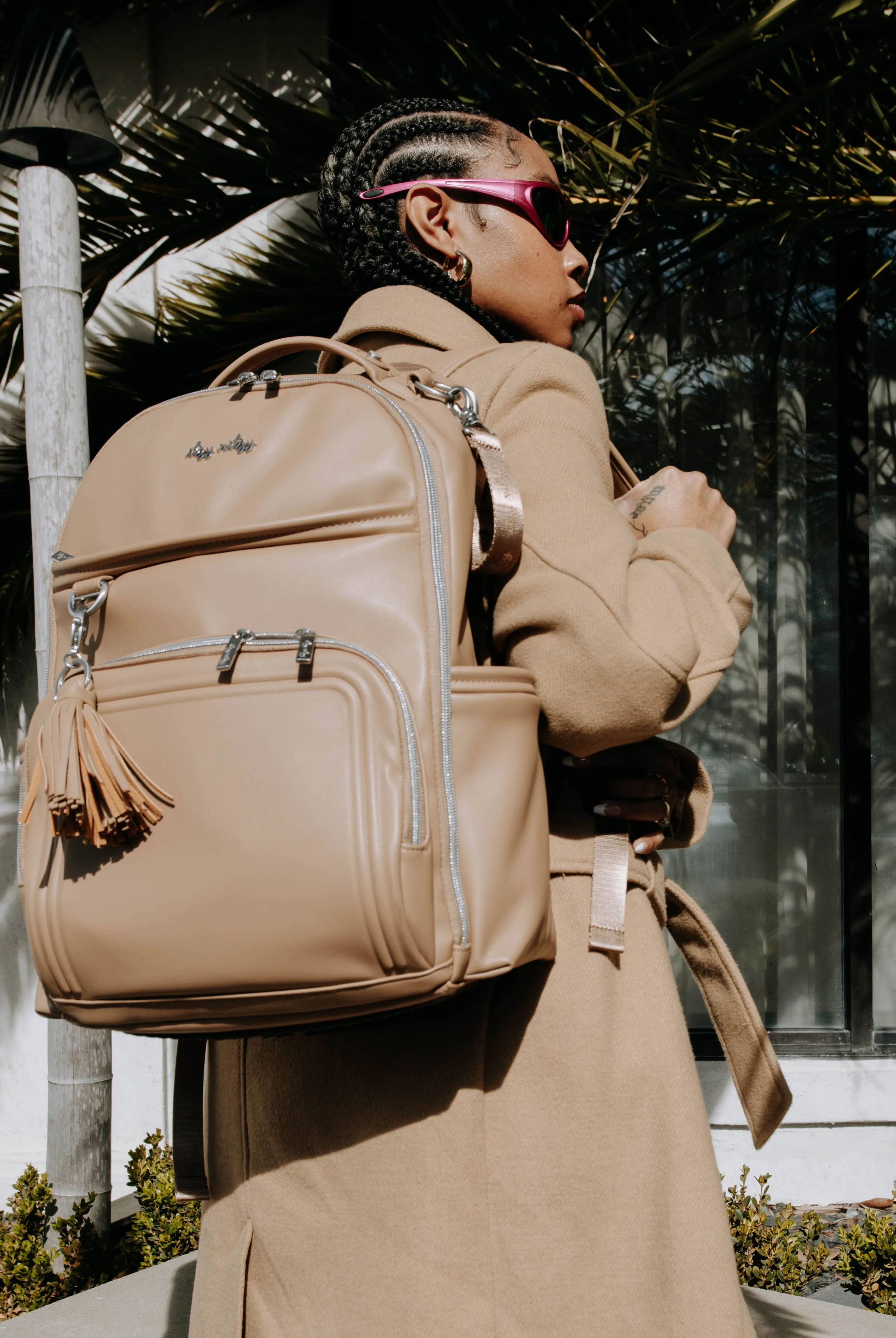 Itzy Ritzy -  Boss Plus Backpack Diaper Bag Chai Latte