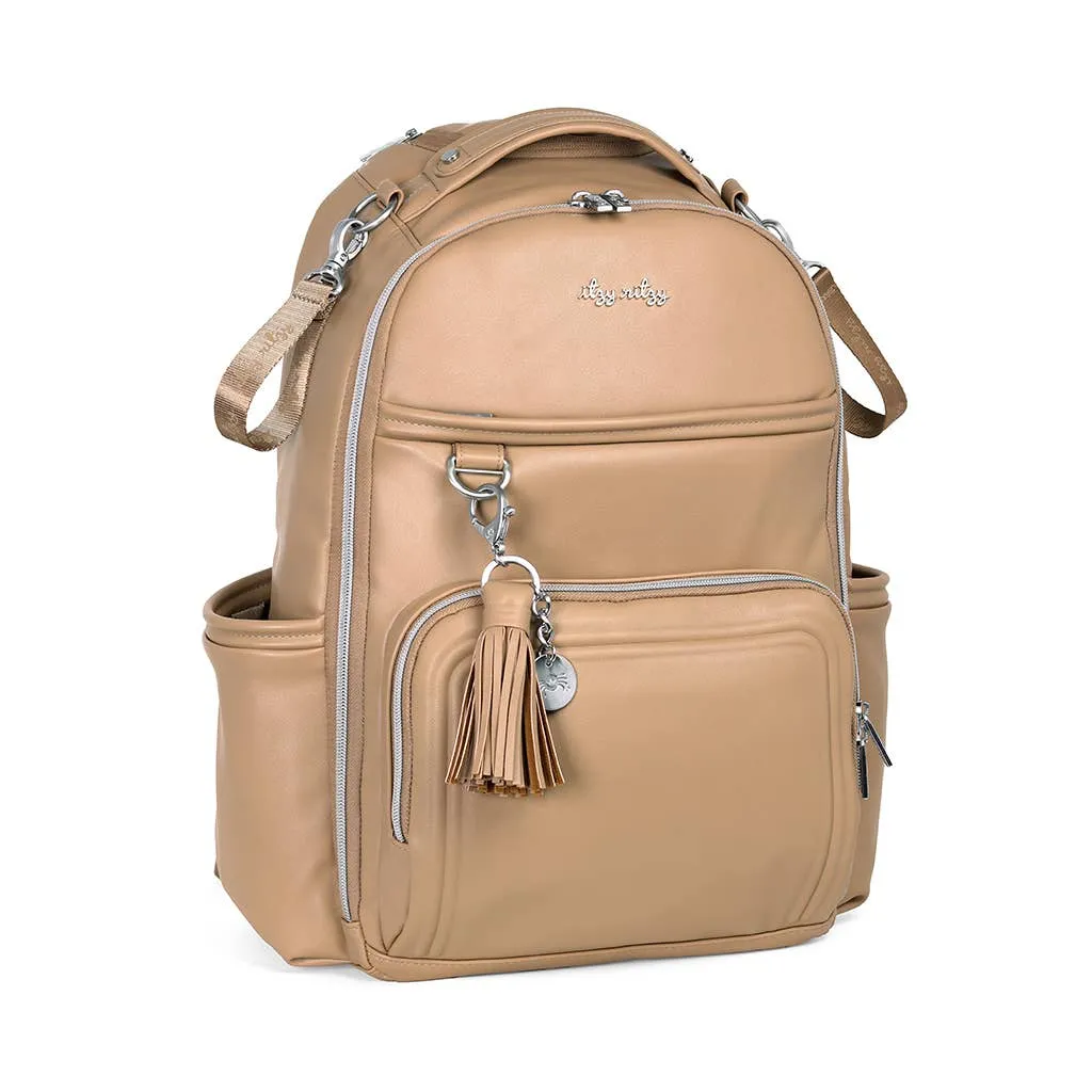 Itzy Ritzy -  Boss Plus Backpack Diaper Bag Chai Latte