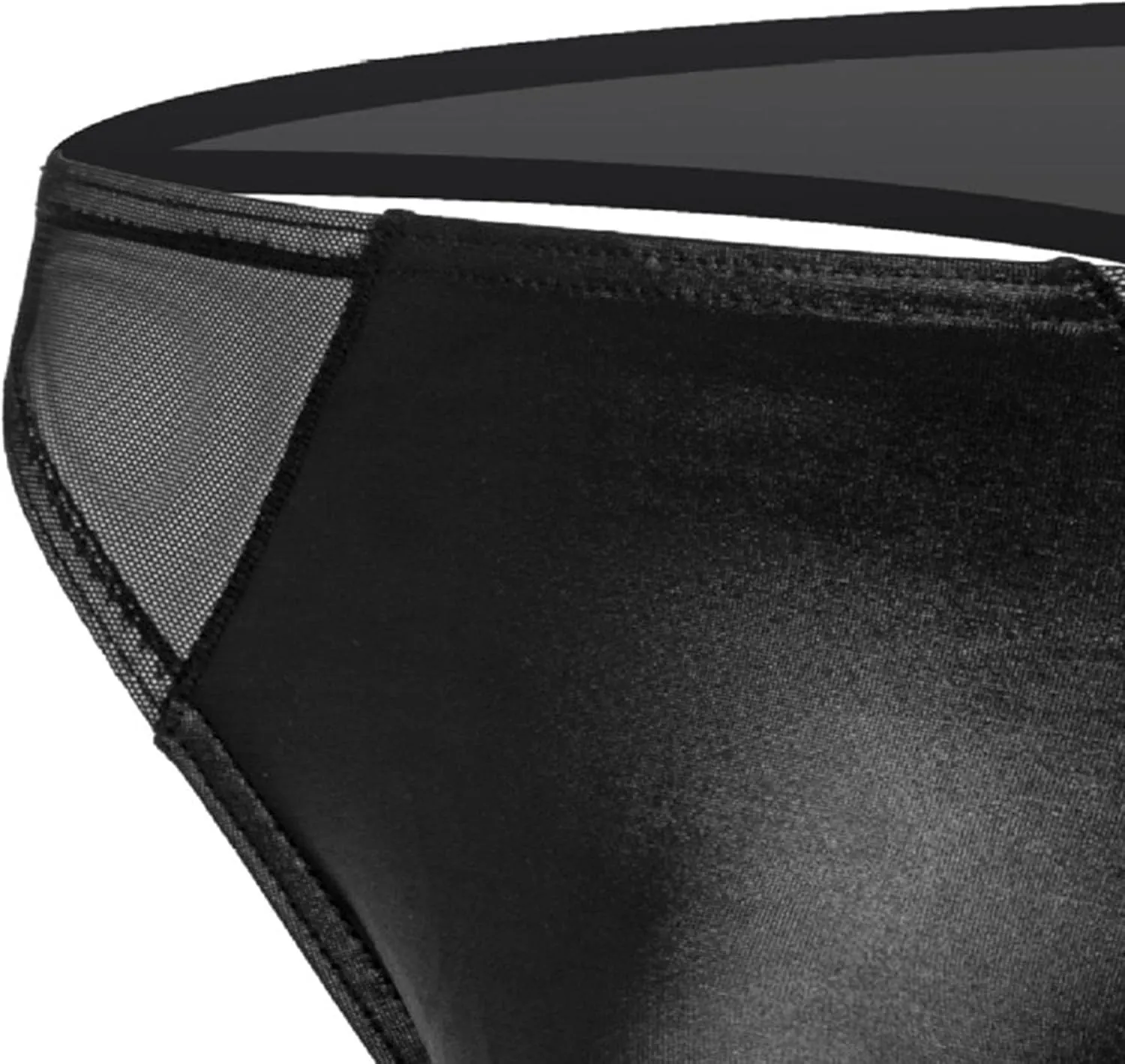 JEShifangjiusu Men'S Thong Faux Leather Briefs Bikini Underwear Low Waist G-Strings Naughty Sexy Lingerie Athletic Jockstrap